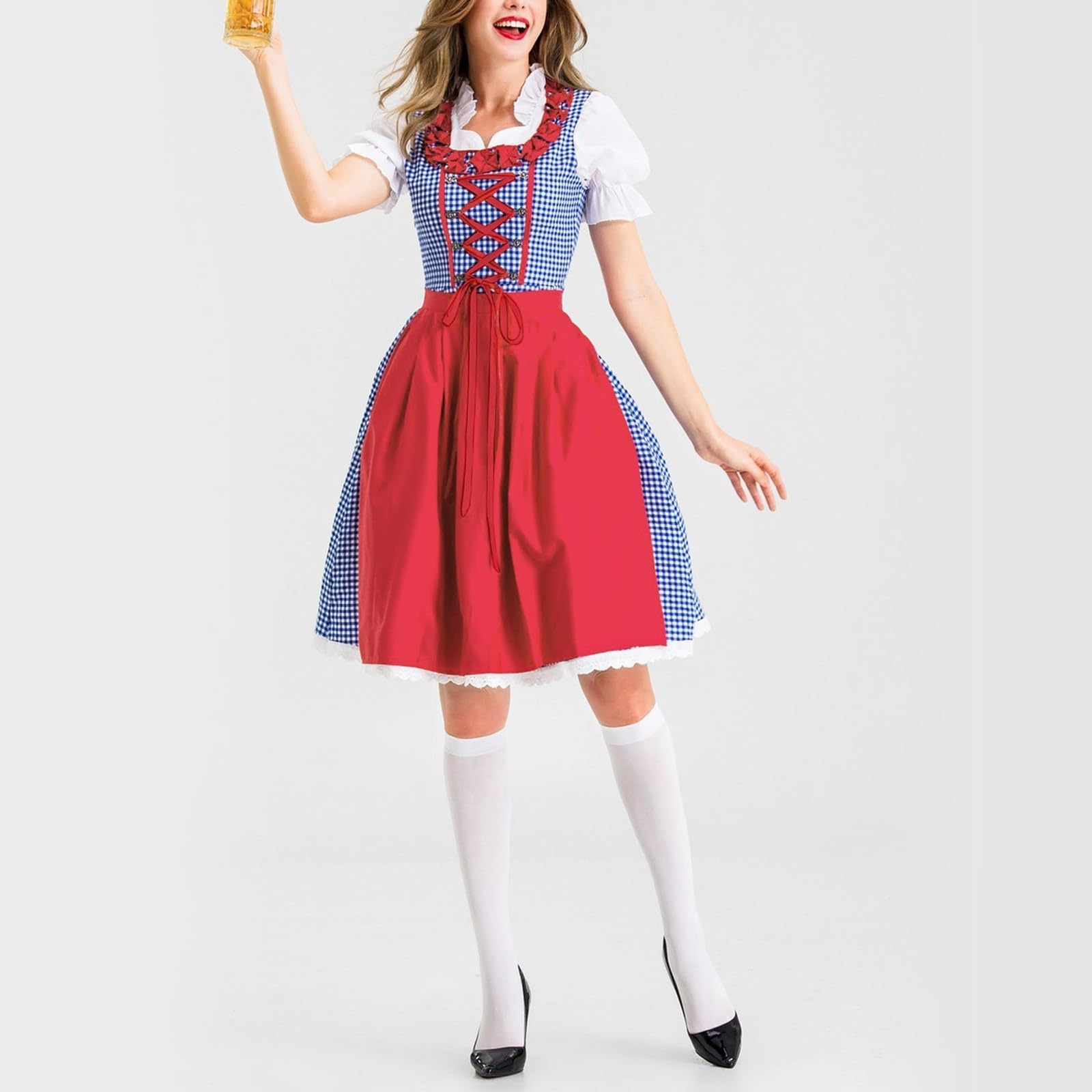 Generisch Abito da donna alla moda per l'Oktoberfest, costume tradizionale bavarese etnico