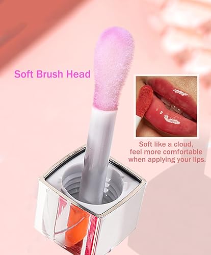 Miniatura 5 de Leoly Dreaming Aceite de labios voluminoso, aceite hidratante para brillo labial, bálsamo labial nutritivo de larga duración, aceite labial