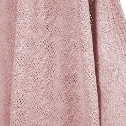 Roba Coperta Per Neonati E Bambini Lil Planet - Effetto Maglia - Cotone Biologico - Certificato Gots - 80 X 80 Cm - Idrorepellente - Traspirante E Lavabile - Per Lettino, Culla E Carrozzina - Rosa - 5