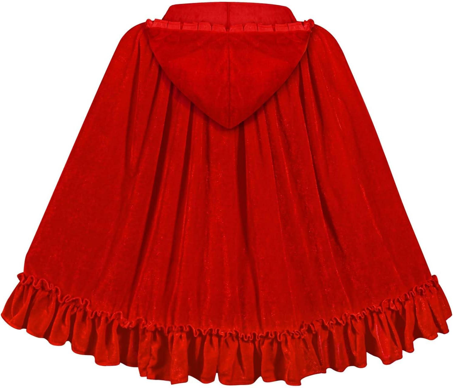 Halloween Red Hood Cape for Women Velvet Cloak for Halloween Party Cosplay - Image 3