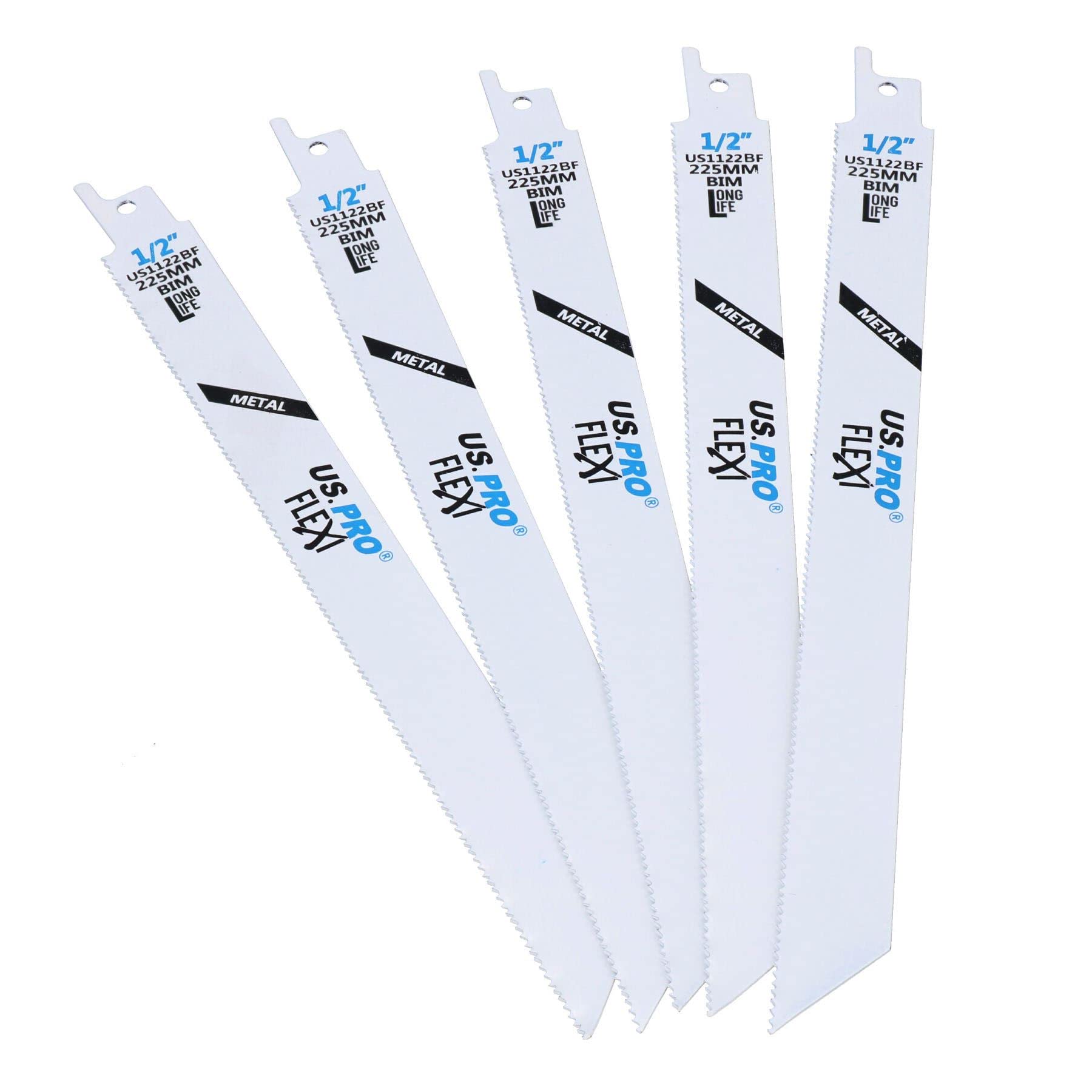 Hoja de sierra bi-metálica de 225 mm de 24 TPI de corte de acero de corte rápido de metal 50 unidades
