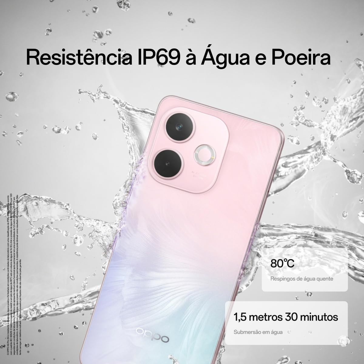 Smartphone OPPO A5 Pro 5G 256GB 8GB Ram IP69 50MP AI Câmera