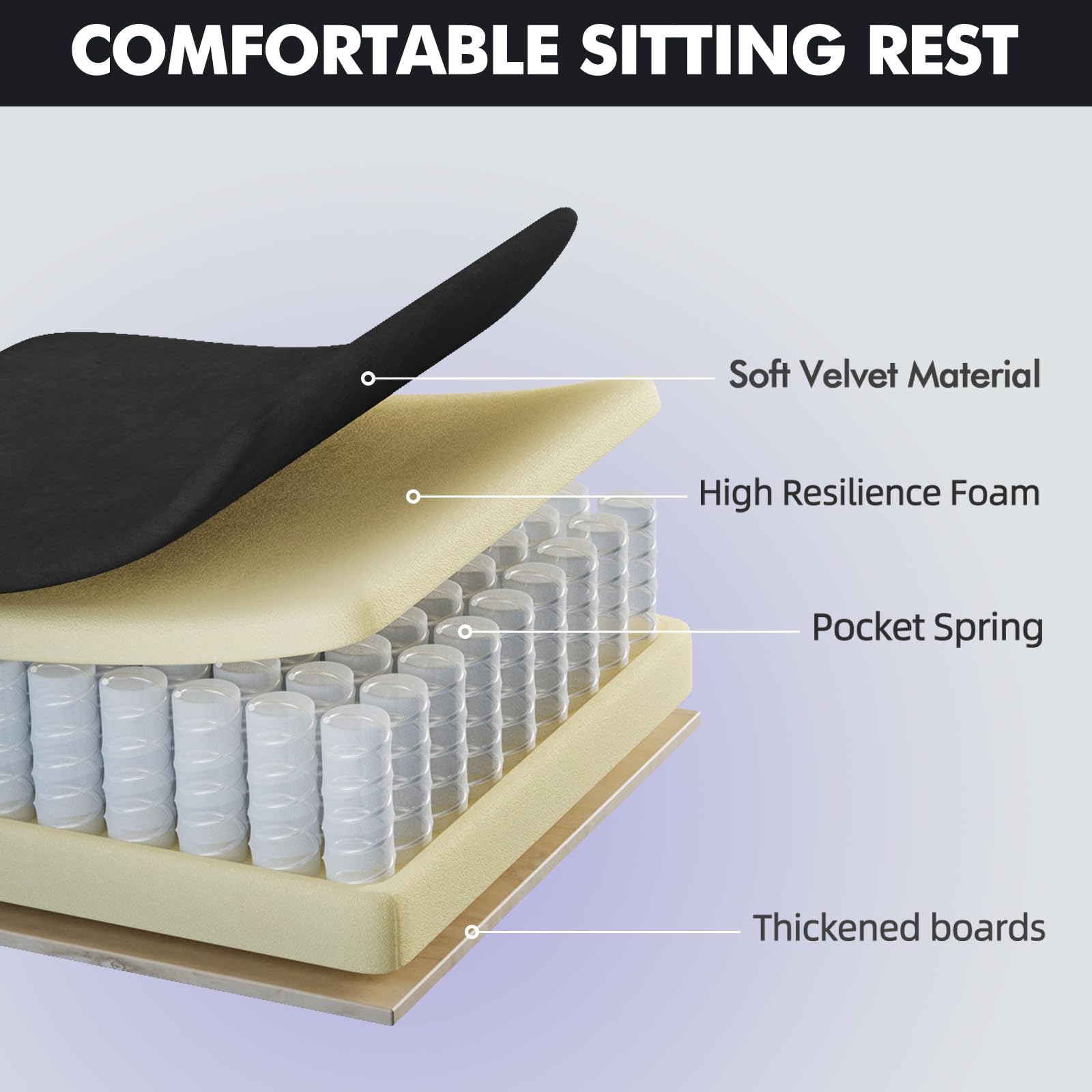 Ferghana Silla Gaming Ergonómica,Silla de Oficina Tela Transpirable,Silla Gamer con Soporte Lumbar Masaje,Asiento Elastico,Reposacabezas,Respaldo Reclinable 90-135°,Regulable en Altura,Negro
