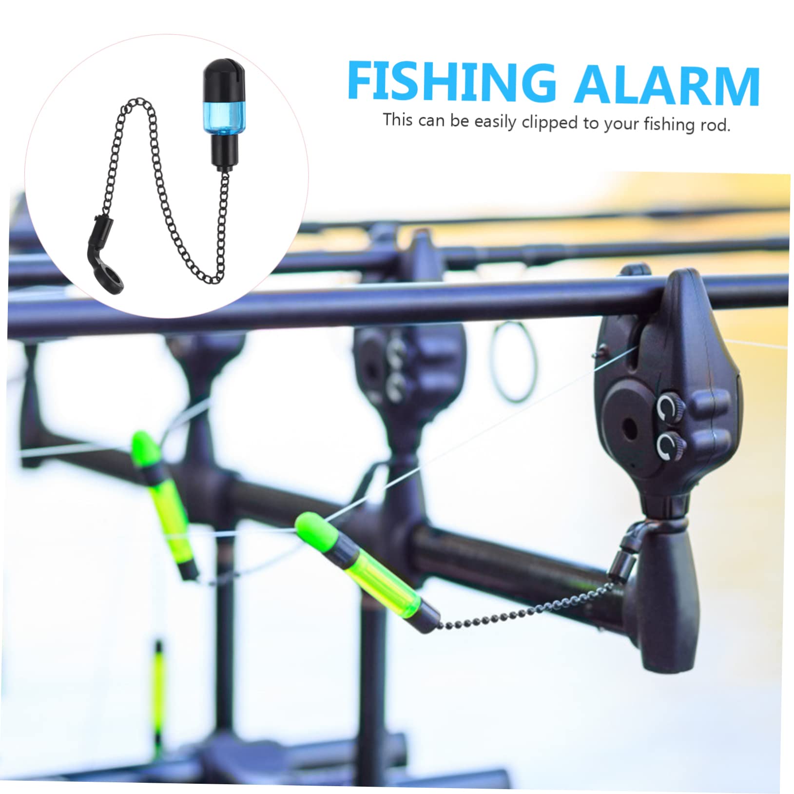 HANABASS 1Pc Portable Fishing Alarm Fishing Gear with Sensitive Bite Alert for Relaxed Fishing Experience Resistant Design for Real Fish Movement