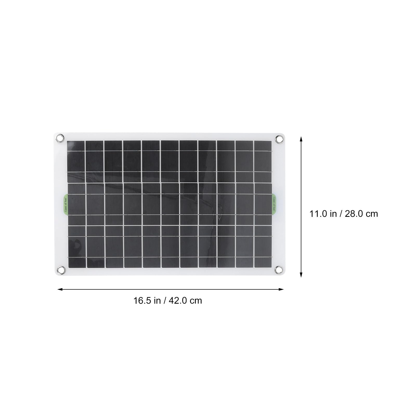 Pannello Solare 20w a 36 Celle in Polietilene per Ricarica | Veicoli e Aeromobili, per Escursioni e Viaggio, Leggero e Facile da Portare