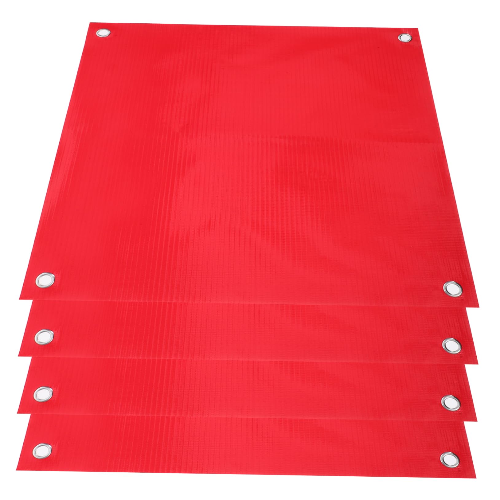 Ciieeo 4 Pack Pvc Safety Warning Flags Bright Plastic Traffic Safety Flags for Construction Road School Emergency Easy to Use