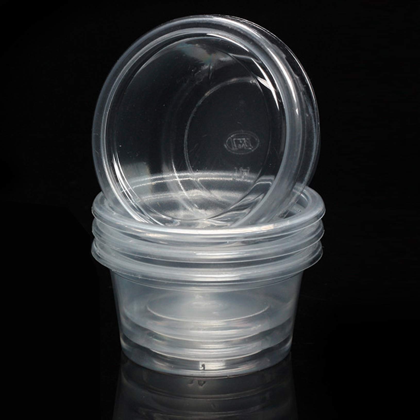 Małe kubki na żywność i wodę dla gekonów, plastikowe kubki do podajnika, 100 sztuk misek do karmienia dla jaszczurki gekona i innych małych zwierząt domowych, pojemność 29 ml