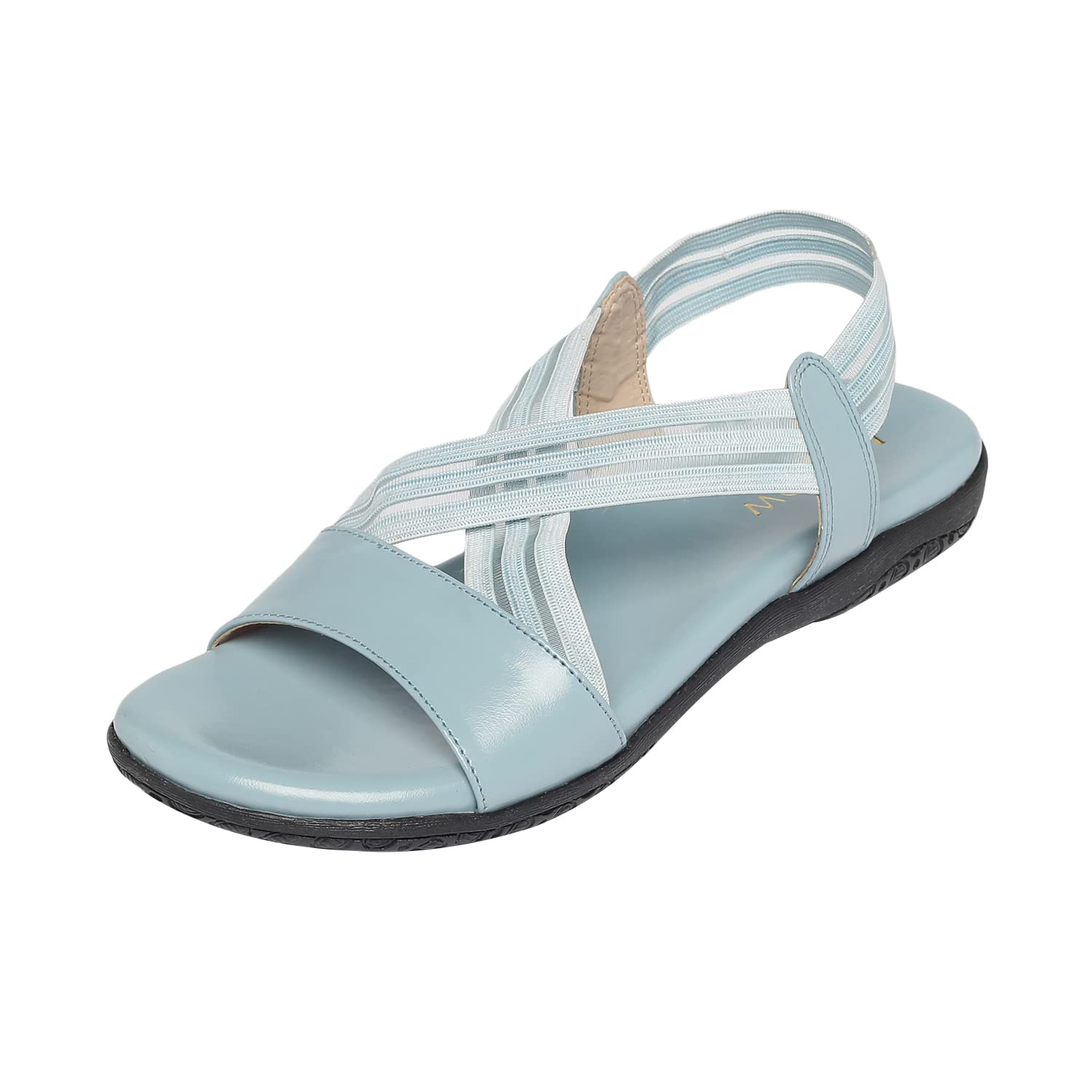 MONROW Saavi Leather Flat for Women, Blue, UK-6 | Casual & Formal Sandals | Stylish, Comfortable & Durable | Occasion Wear (B0BYP6QVDZ) Amazon Price History, Amazon Price Tracker