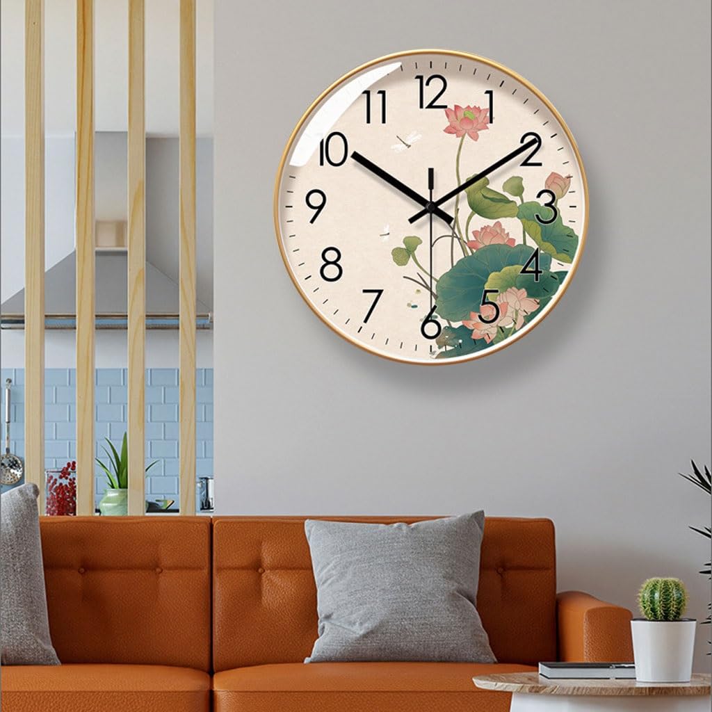 Orologio da parete Orologio da parete in stile cinese Orologio da soggiorno Orologio da parete Orologio creativo Hotel Homestay Orologio al quarzo silenzioso Reloj De Pared(A)