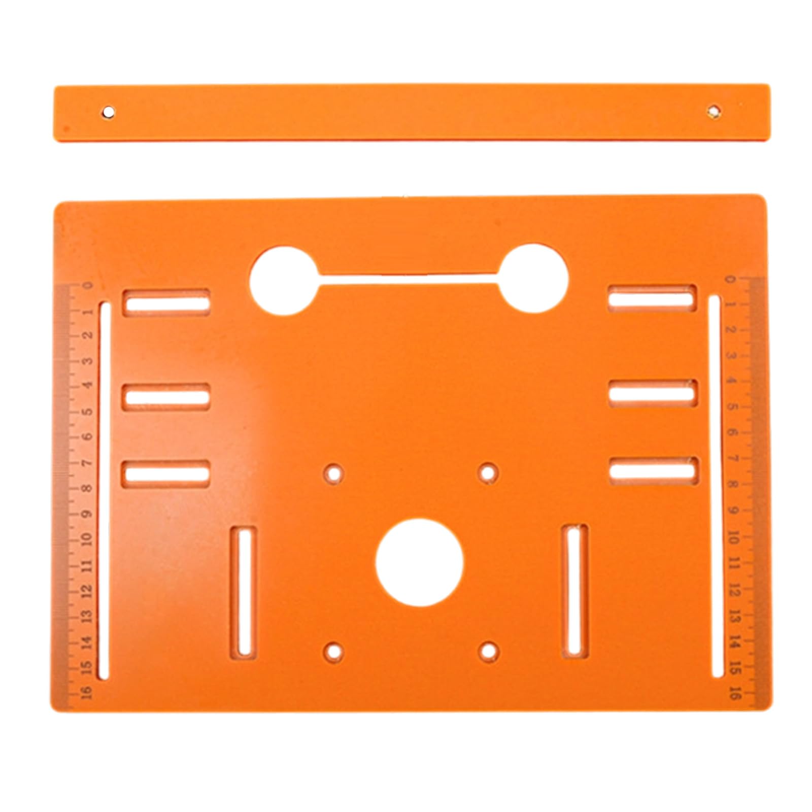 Measuring Guide Base Plate Set with Slot Cutting and Guide Piece for Woodworking Board Alignment Tasks Slot Cutting Plate Woodworking Board Measuring Ruler Alignment Tool Repeatable Setup