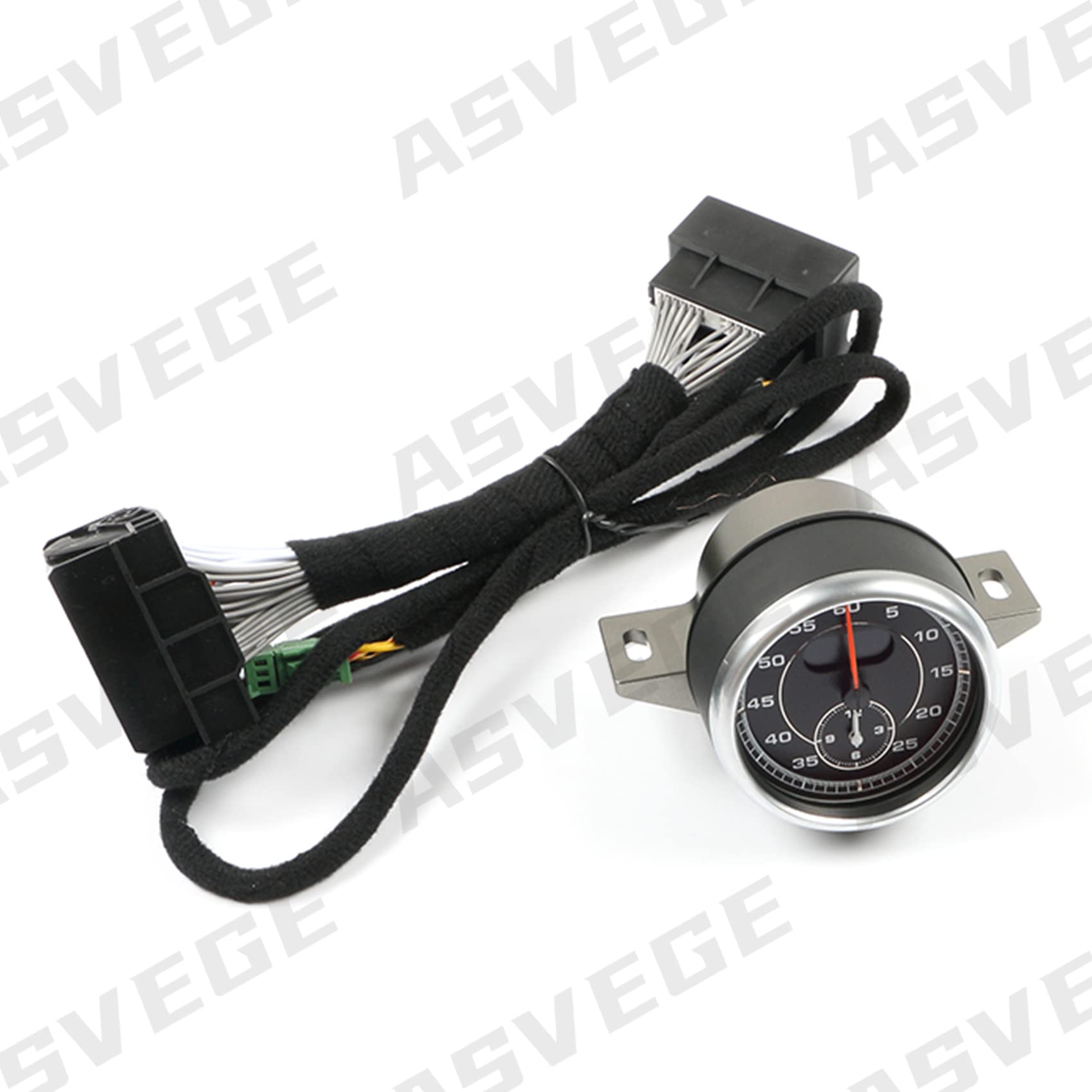Sport Cronometro Cronometro Pannello per Porsche 911 991 2013-2019, Copertina nera e orologio nero