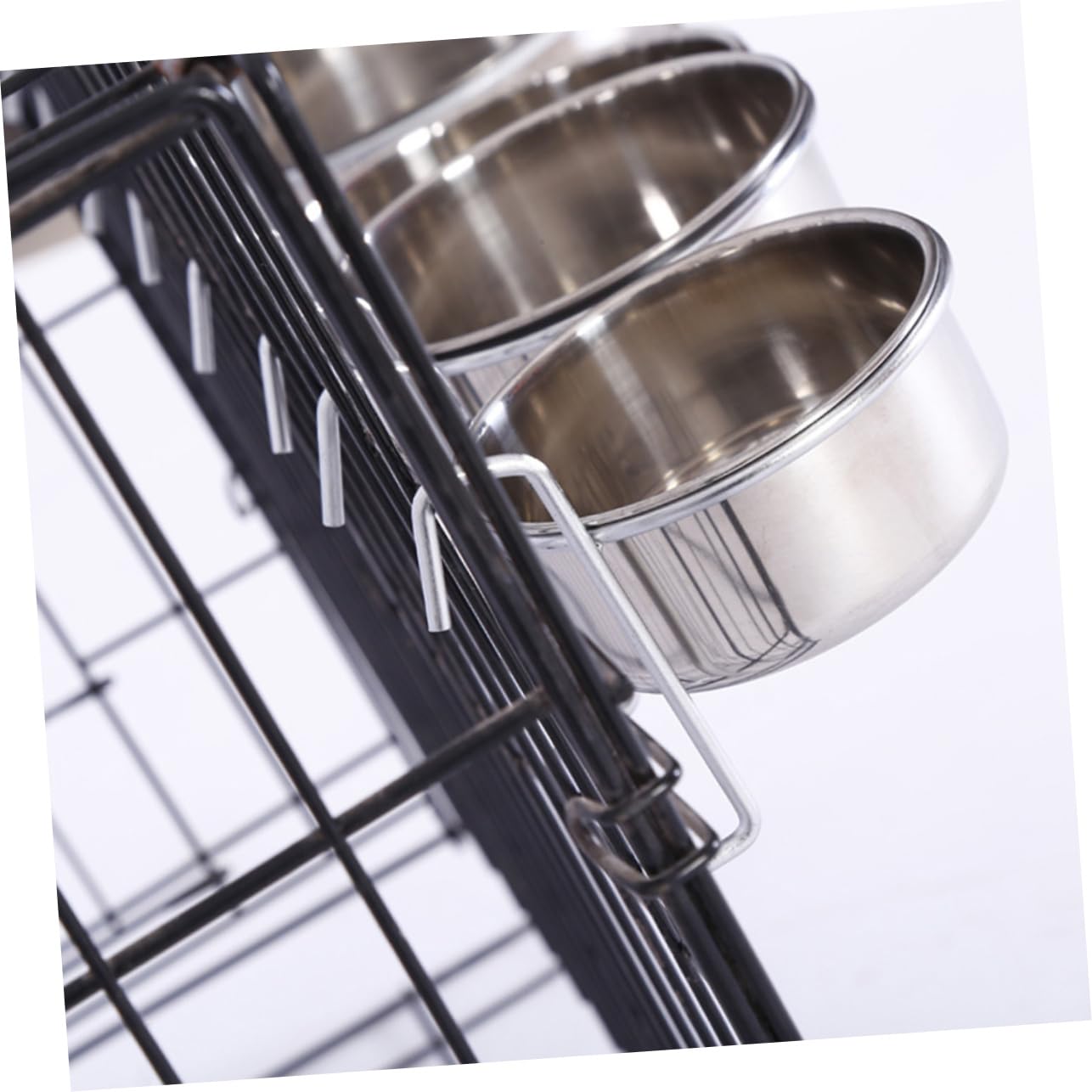 Totority Hanging Pet Bowl Metal Pet Feeder Cat Feeding Bowl Dog Food Set Random Style