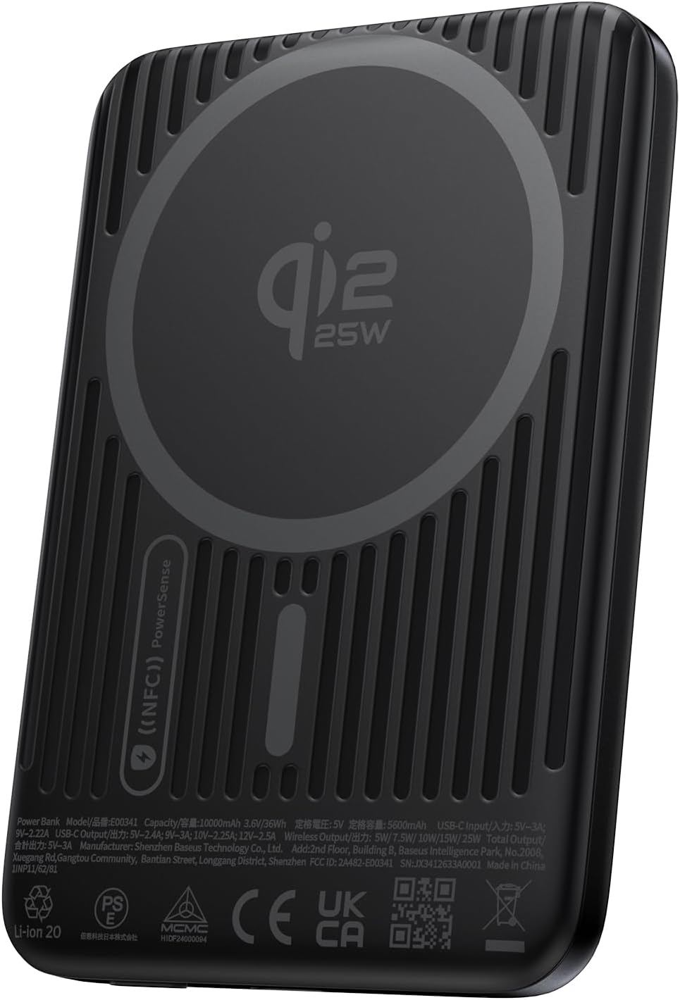 Picogo Air AM71 Ultra Slim 10000mAh Qi2.2 25W Wireless Power Bank | 0.58" slim Magnetic Portable Charger, 30W USB-C Fast Charging Battery Pack,Travel Essential, for iPhone 18/17/16/15/14 Only