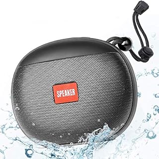 Przenośny głośnik Bluetooth, wodoodporny głośnik Bluetooth IPX6 360° HD stereo, bezprzewodowy głośnik Bluetooth 5.0 12W subwoofer, 12 godzin pracy na telefon obsługa radia FM, USB, TF - czarny