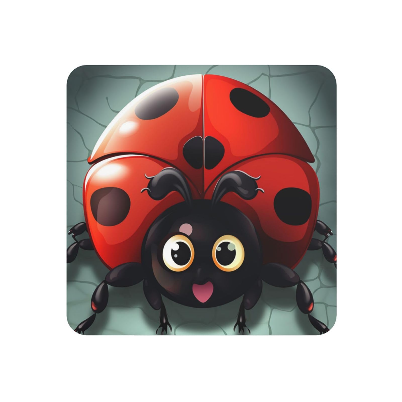 Fodpand Square Cartoon Ladybug Fridge Magnets, Strong Small Refrigerator Magnets Decorative Magnets For Kitchen Fridge Office Locker - One Size Funny Magnetic Stickers Birthday Gifts