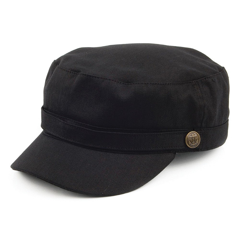 Jaxon & James Herringbone Army Cap - Black - Medium