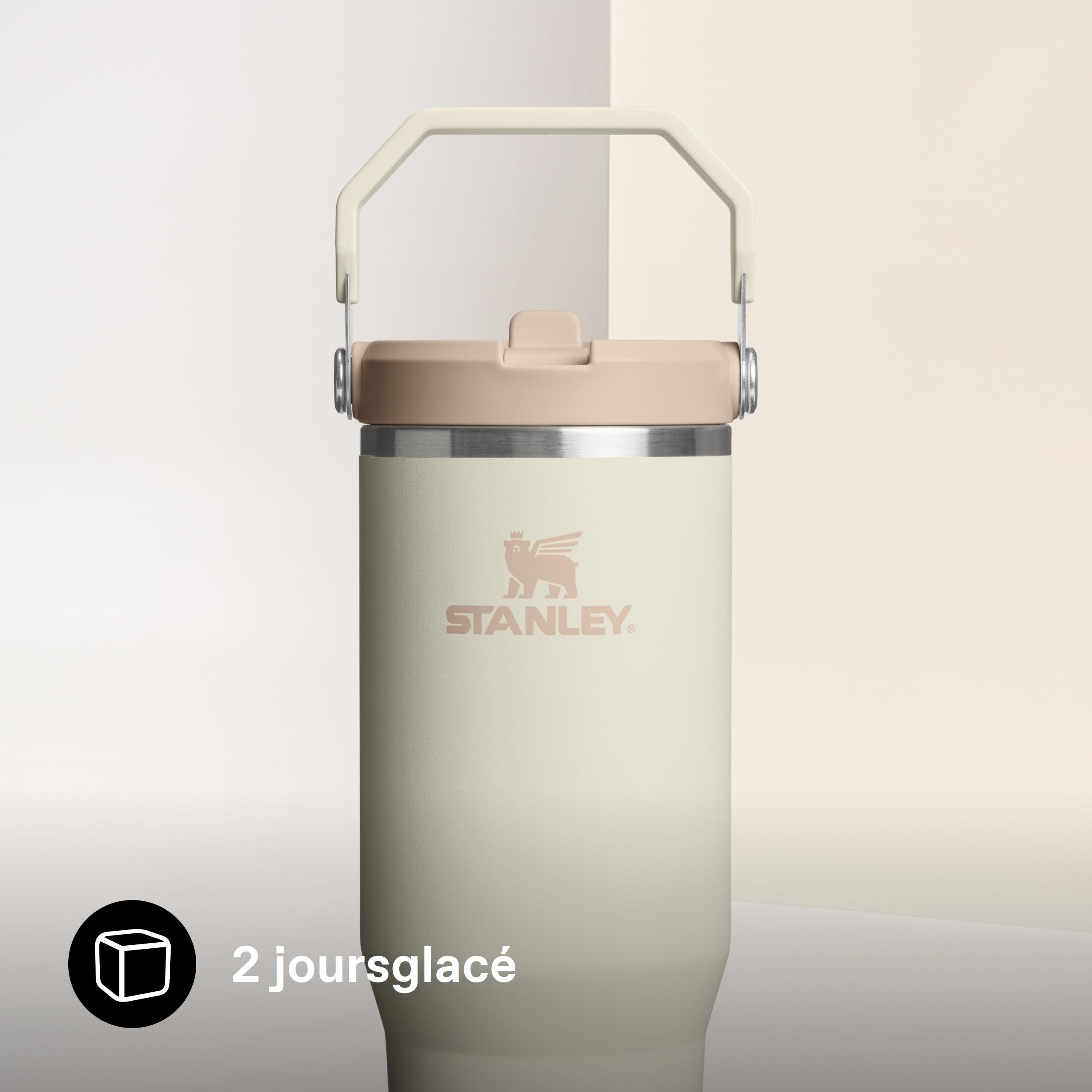 STANLEY 1913 Flip Straw Tumbler Gourde Avec Paille 0.89L - Cream