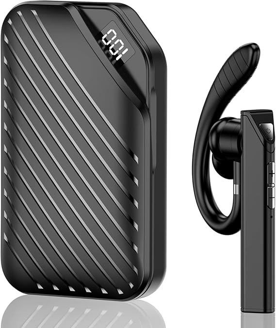 Single Ear Bluetooth Headset V5.1t, SingleEar Bluetooth Earpiece with