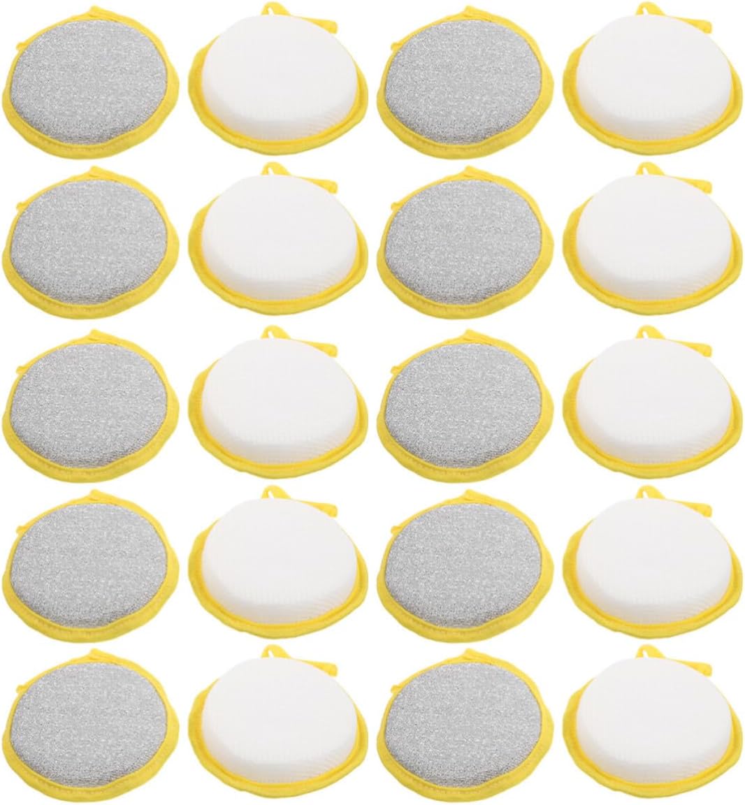 50pcs Dual Sided Dish Cleaning Sponge for Kitchen Cookware