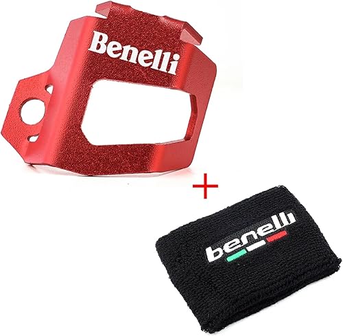 Miniatura 6 de JSSBH - Protector de depósito de líquido de freno trasero para motocicleta Benelli TRK 502X TRK 502 X Leoncino 500 BJ500 (color rojo TRK)
