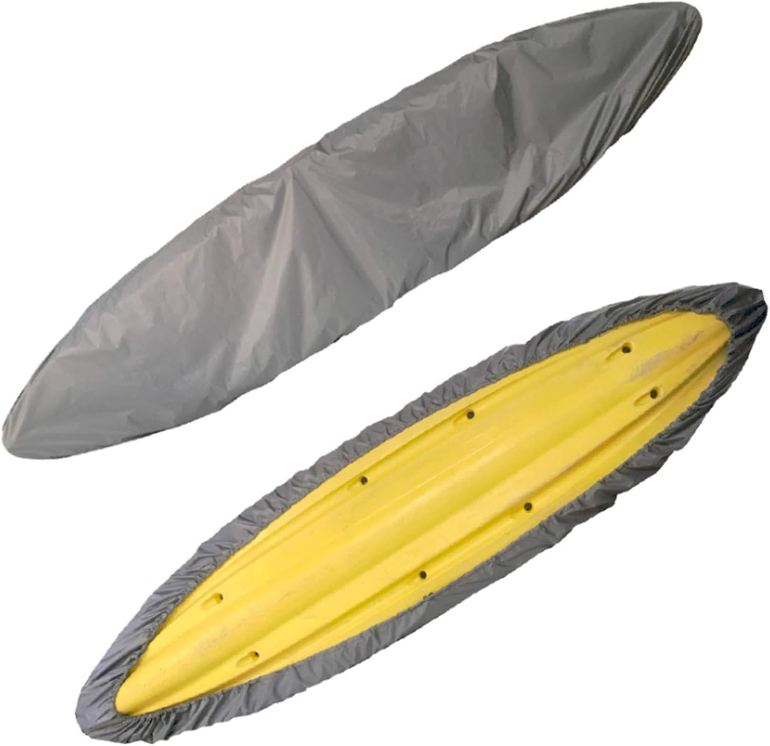 J&C Kayak Covers for Outdoor Storage Waterproof Canoe Cover Dust Proof Fits for 10ft 12ft 13ft 14ft 15 16 17 18 19 ft 200D Polyester Anti Sunlight (13.4-14.8ft /4.1-4.5m, Gray) J&C Kayak Covers for Outdoor Storage Waterproof Canoe Cover Dust Proof Fits for 10ft 12ft 13ft 14ft 15 16 17 18 19 ft 200D Polyester Anti Sunlight (13.4-14.8ft /4.1-4.5m, Gray)