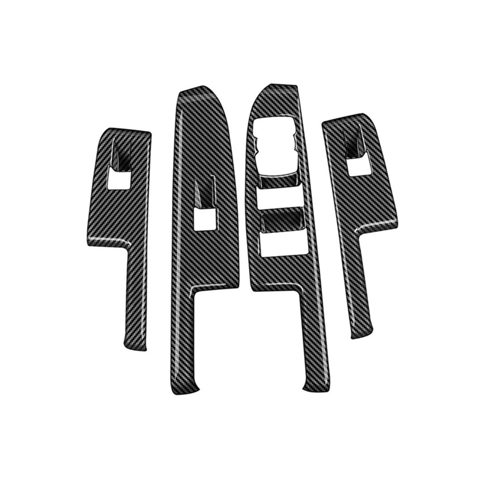 Yurefax For Ford, Maverick 2022-2023 Car Carbon Fiber Window Glass Lift Button Switch Cover Trim Door Armrest Panel Car Window Button Panel