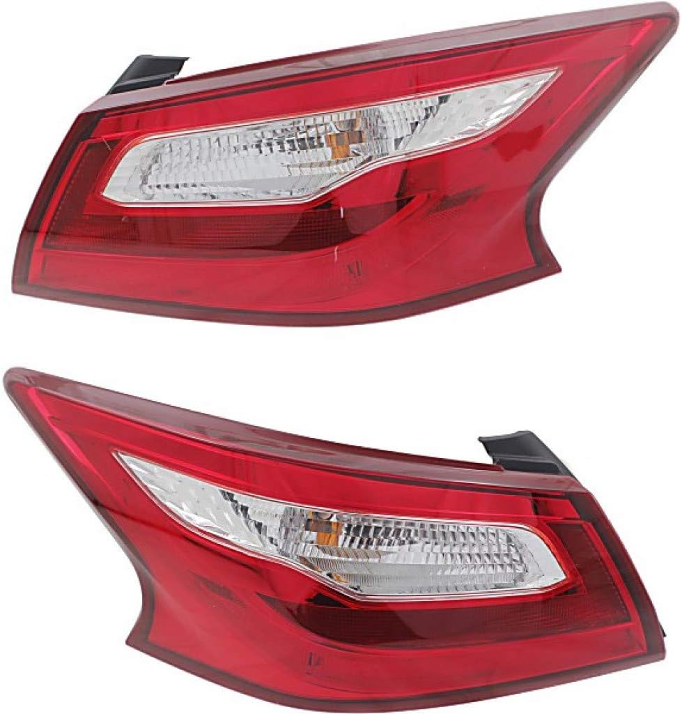 For Nissan Altima Tail Light 2016 2017 Passenger Side Sedan Bulbs Included DOT Certified NI2805106 - Replaces 26550-9HS0A
