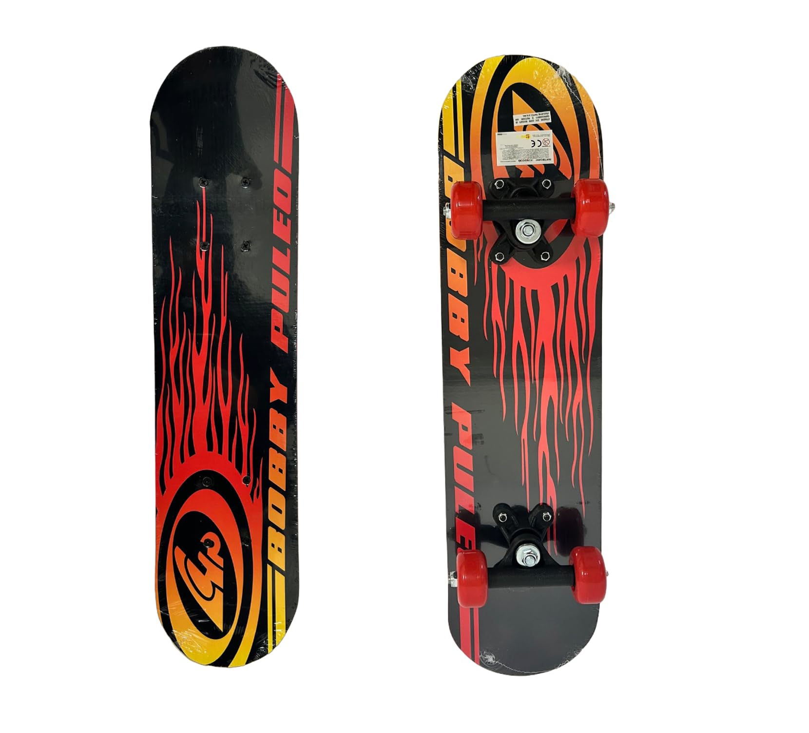 Skateboard pour enfants, Skate pour enfants, 60 cm, planche à roulettes pour enfant, planche de skate en bois, décoration complète avant et arrière, couleurs assorties, couleur aléatoire