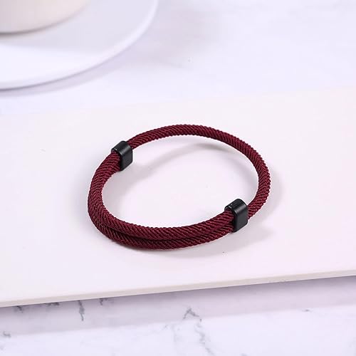 Miniatura 2 de Caiyao Pulseras náuticas de cuerda trenzada ajustable, pulsera de cuerda trenzada hecha a mano, pulsera de cuerda marina marina marina, pulseras