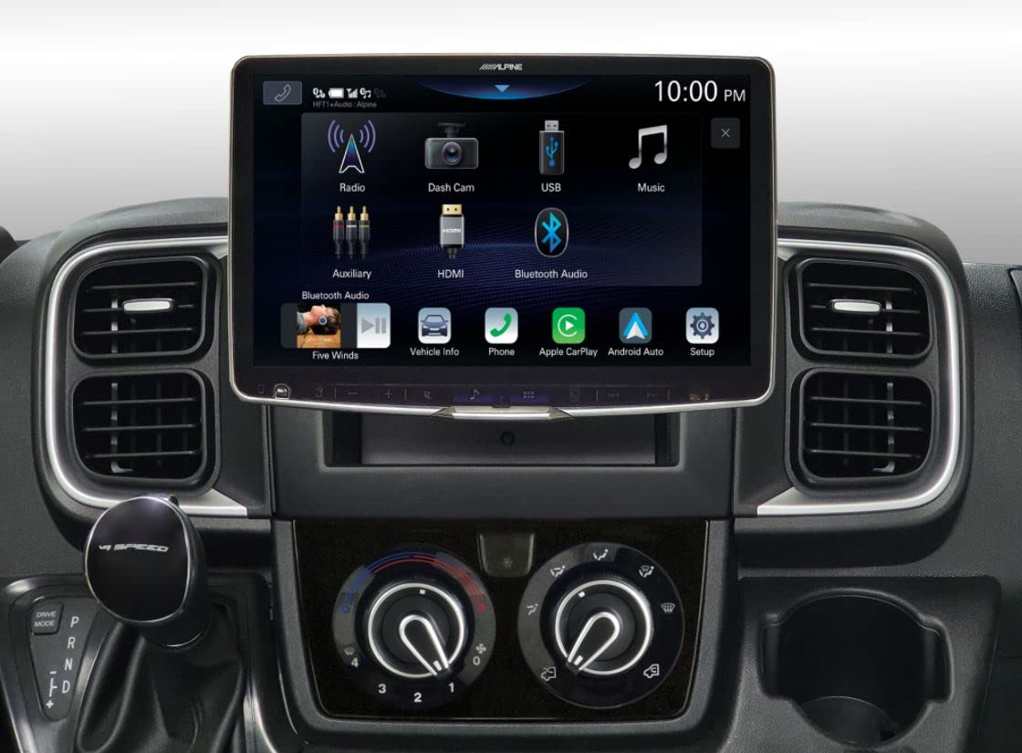 Alpine Halo 11 Sistema Multimedia Táctil iLX-F115D, Pantalla de 11 Pulgadas, con Apple CarPlay Inalámbrico y Android Auto, Bluetooth, Dab+, 4 x 50W