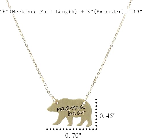 Miniatura 3 de NTLX Collar para mamá Collar para mamá Regalo para el día de la madre para mamá Simple Delicado Lindo Gran Regalo Hermosa tarjeta y caja