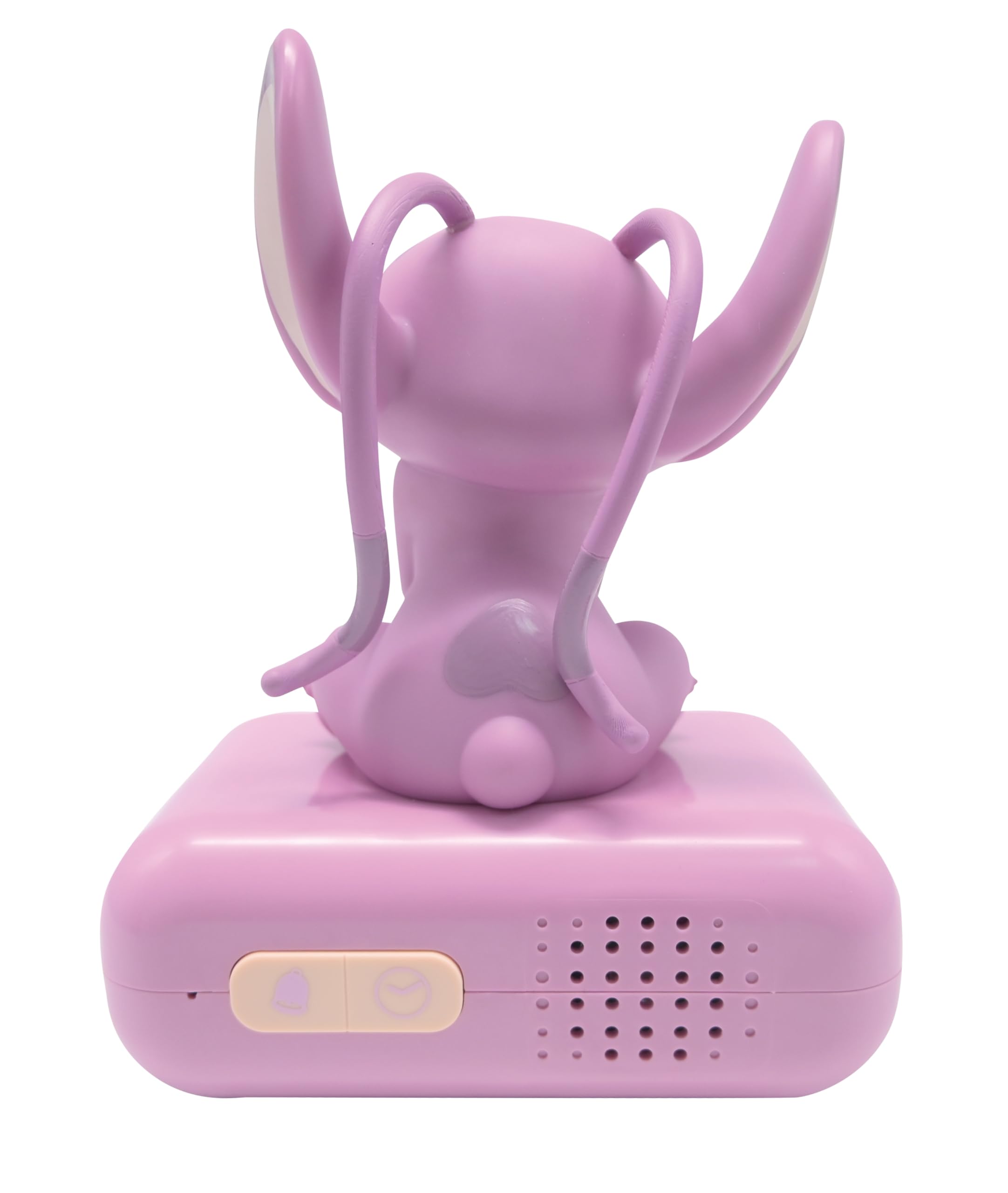 Lexibook, Disney Stitch, Budzik z Lampką Nocną Angel, Dźwięki i Melodie, Podświetlany Ekran LCD, LuminoUS, Drzemka, Różowy, RL800D1