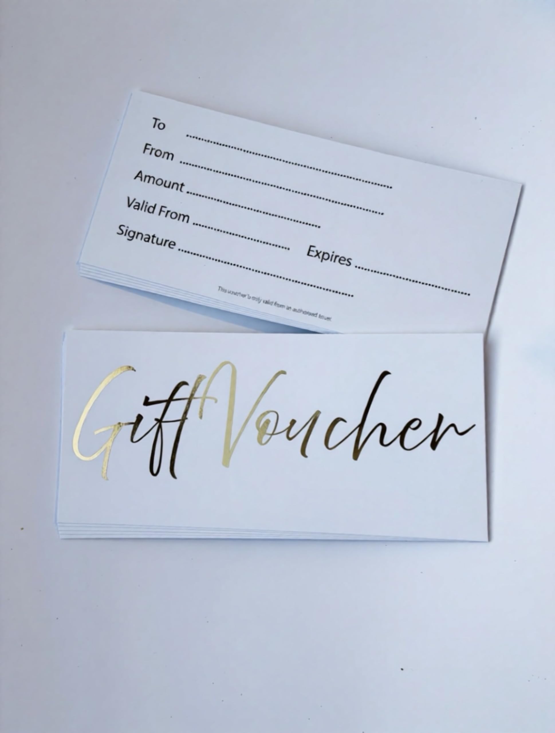 Qualiprint Limited, DL Size Gift Voucher, Blank Gift Certificate (100)