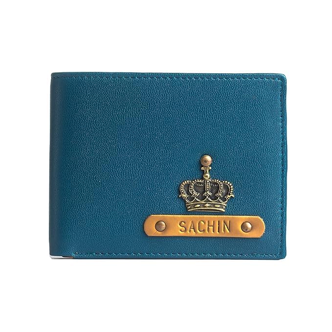 Men's Personalized Leather Wallet Customized Slim Design with Name & Charm | Stylish Gift for Diwali, Birthdays, Anniversaries, Husband, Boyfriend, Employees, or Clients – Blue-image-33