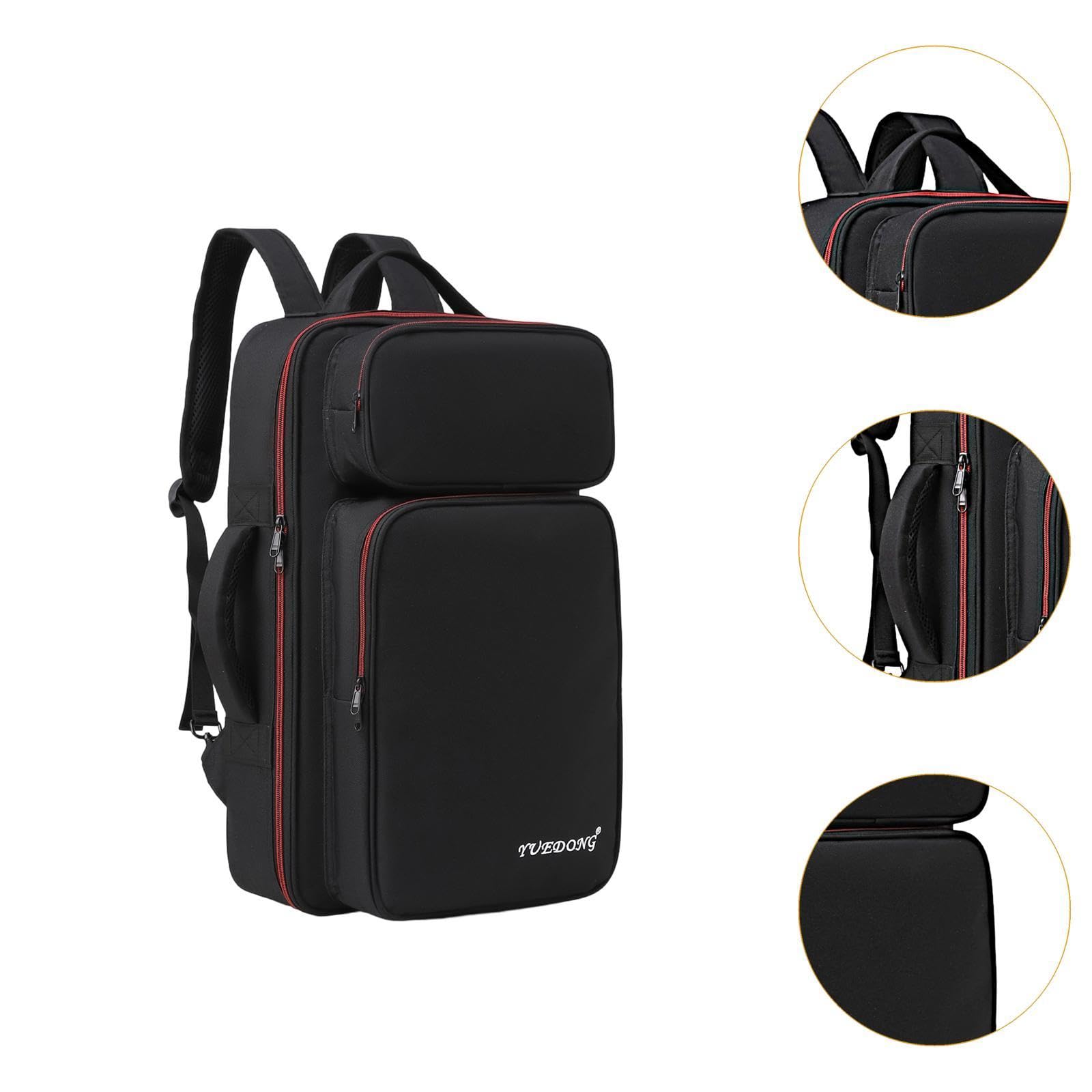 Gitarreneffekte Pedalboard Tasche Handtasche Zubehörtasche Reißverschluss Oxford Gewebe mit Gepolstertem Innenraum Und Flexiblen Tragemöglichkeiten Fü, L
