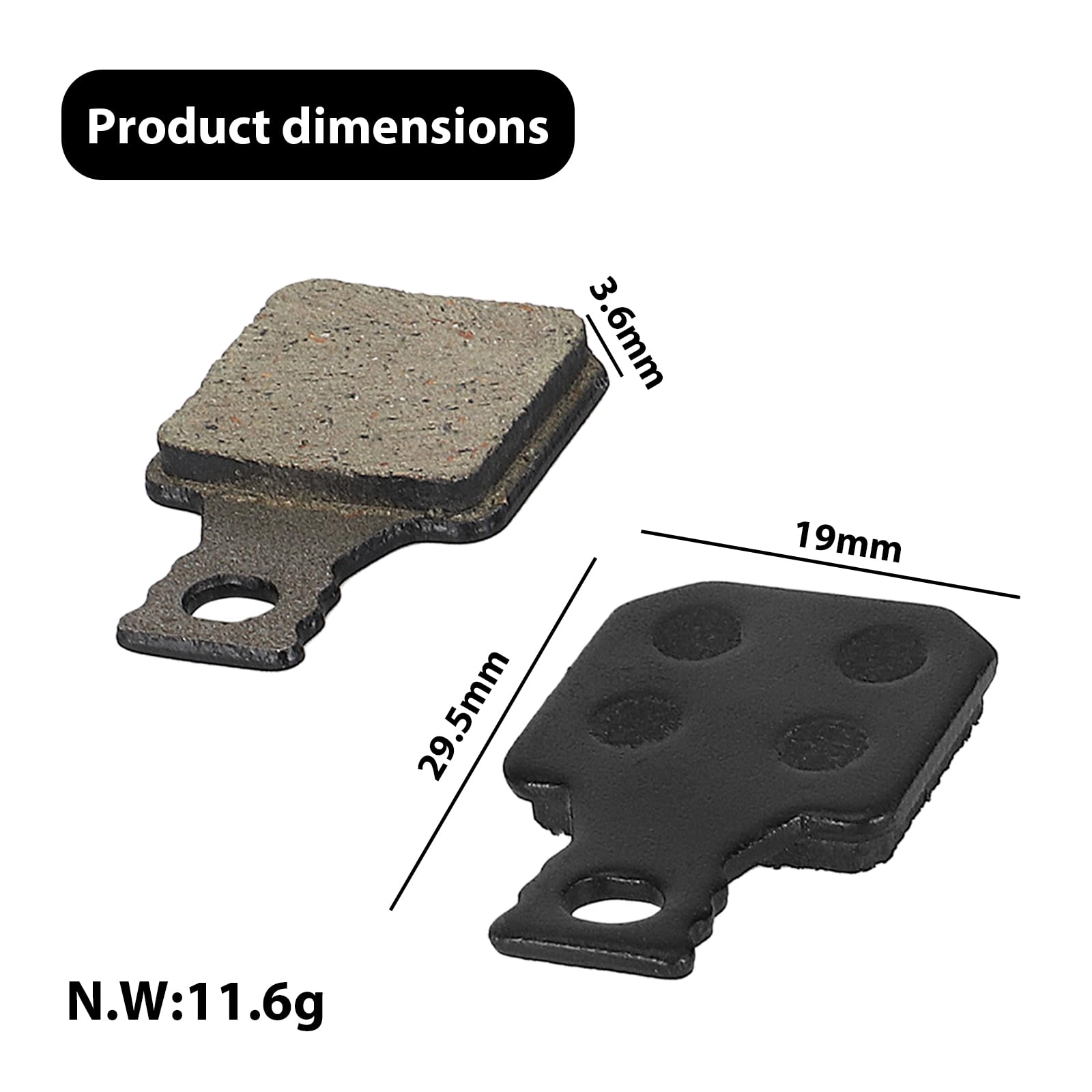 IUSOT For Magura MT5 Brake Pads, 4 works Disc Brake Pads, Bike Disc Brake Pads - Image 2