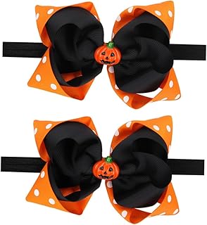 TOYANDONA 2 Pçs Bandana Bandana Para Cabelo Acessórios Recém-Nascidos Acessórios Para Meninas Bebê Meninas Dia Das Bruxas Bandana Crianças Dia Das Bruxas Atado Headwrap Bebê Dia Das Bruxas