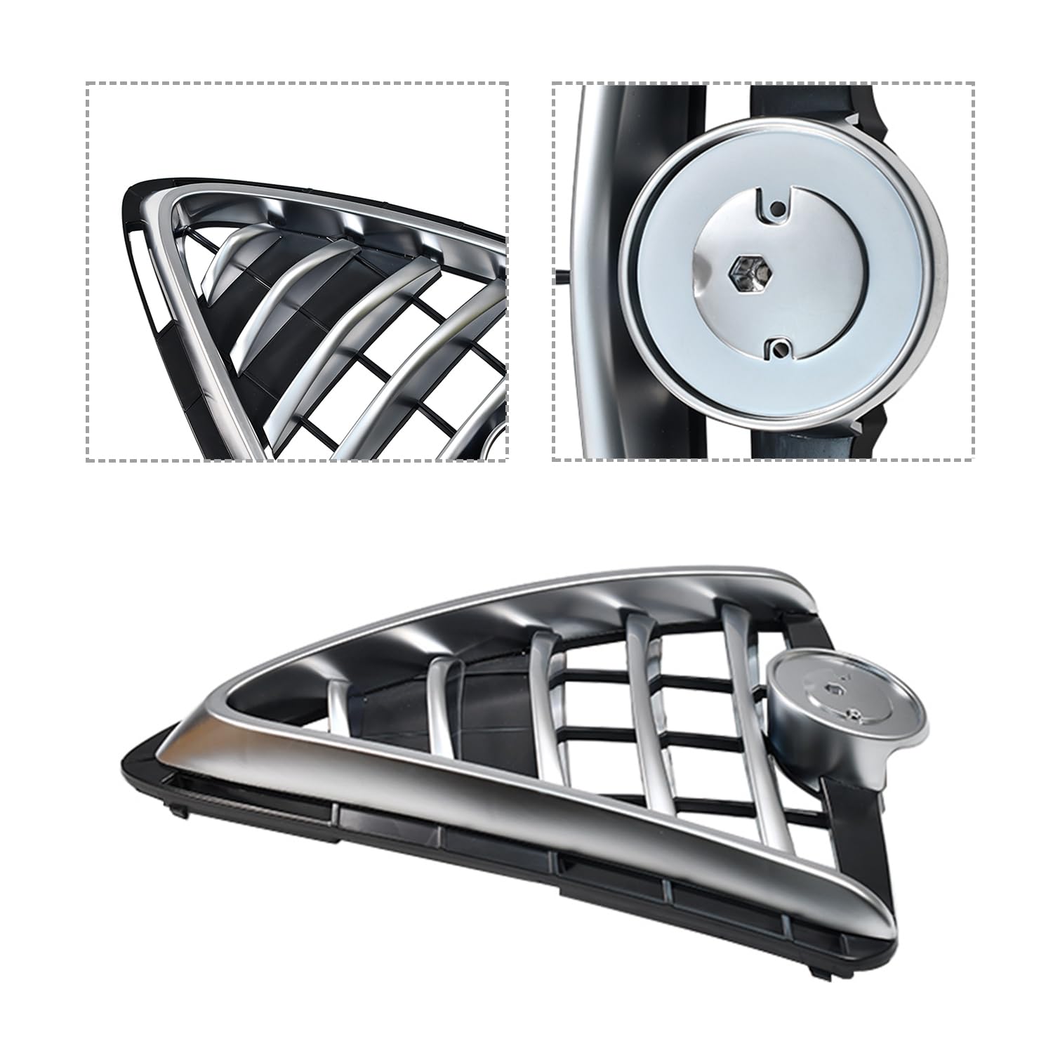 Rejilla del Radiador Delantera del Coche Compatible con Alfa Giulietta 2010-2020 156105186 Negro