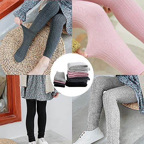 Techcity Girls Leggings Baby Toddler Tights Stockings Cable Knit Cotton Pants thumb #3