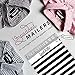 Pack It Chic - 10X13 (100 Pack) Black Watercolor Stripes Poly Mailer Envelope Plastic Custom Mailing & Shipping Bags - Self Seal