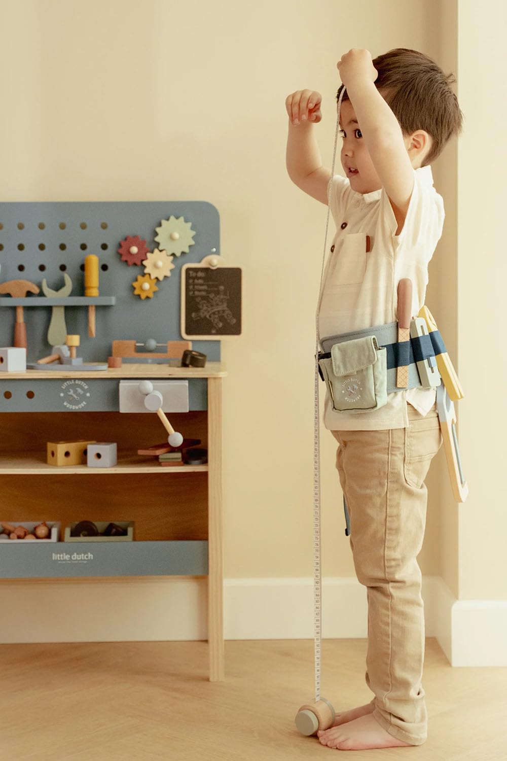 Little Dutch 2543 cintura attrezzi per bambini in legno - blu