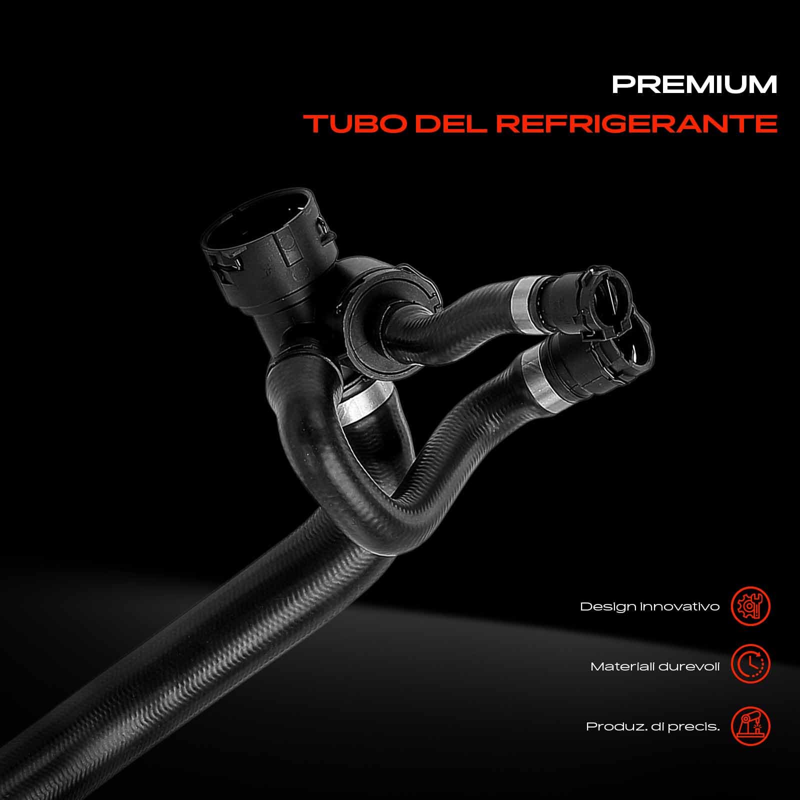 Frankberg Tubo del liquido di raffreddamento tubo del radiatore lato | Compatibile con: Serie 5 E60