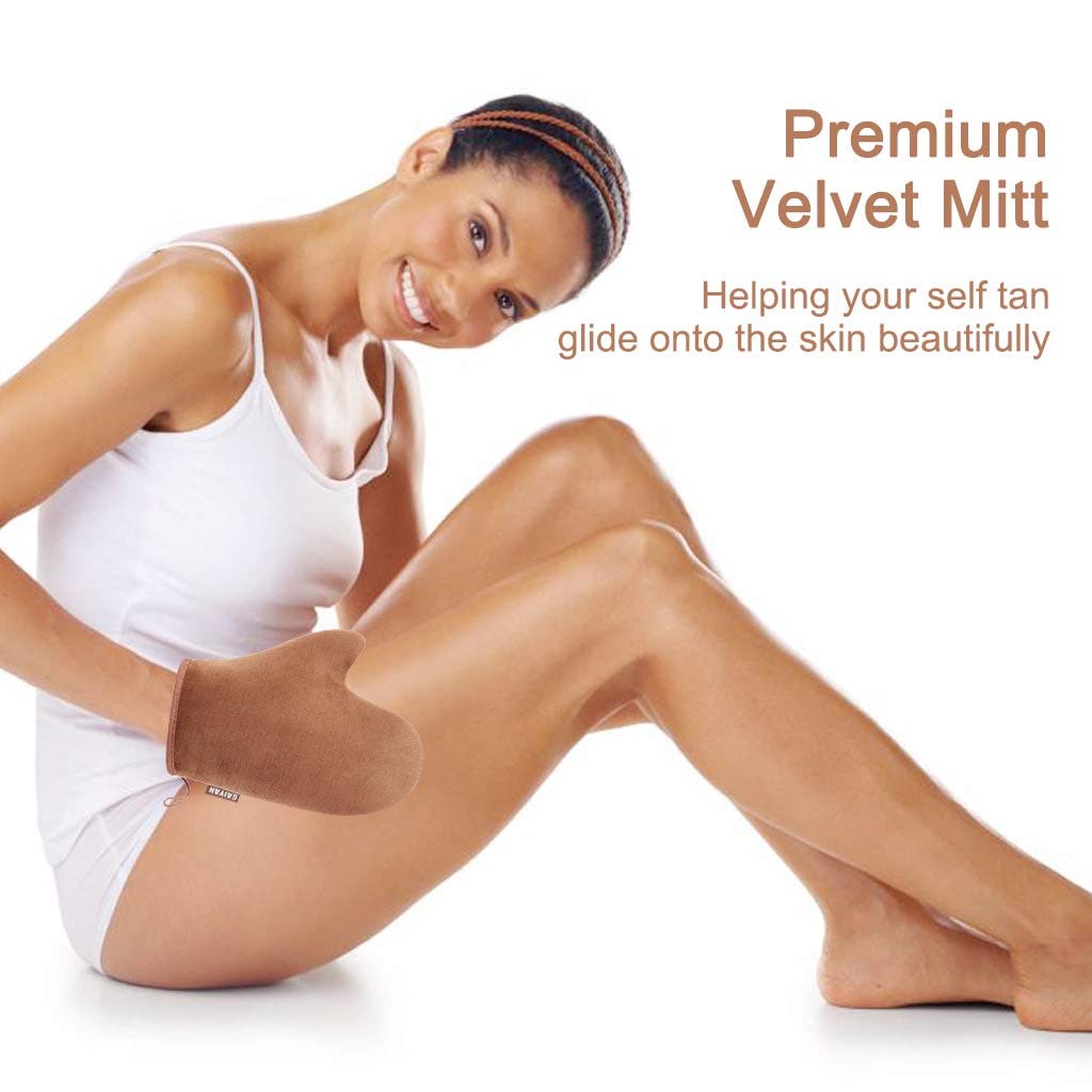 GAIYAH Self Tanning Mitt Applicator Self Tanner Mitt Applicator Tanning Mitts Self Tanner With Thumb Ultra Soft Tanning Glove For Self Tan Mitt Applicator : Beauty & Personal Care