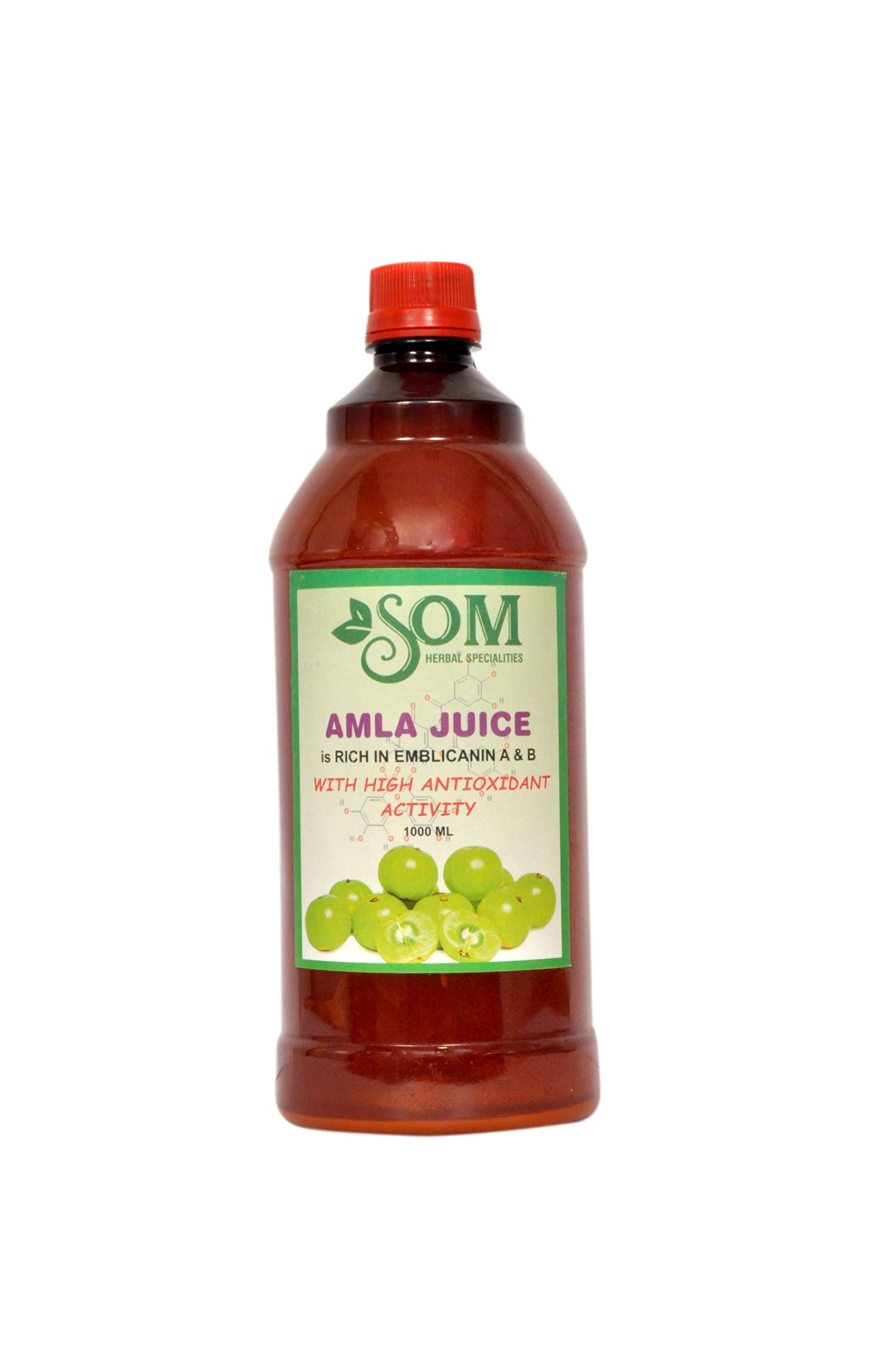 SOM HERBAL SPECIALITIES Amla Juice for Boosting Immunity (Brown, 1L)