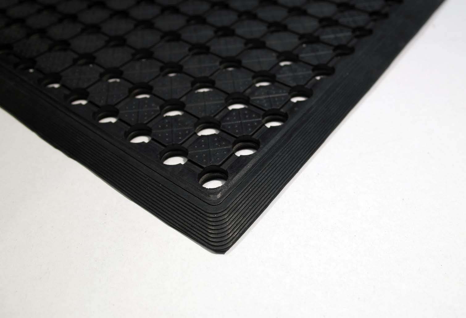 ID MAT CAILLEBOTIS CAOUTCHOUC Tapis, Matériel Synthétique, Noir, 90x150x1 cm