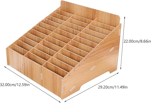 Miniatura 7 de Veemoon Soporte de acabado de escritorio móvil y almacenamiento de conferencias Celular Tarjeta Celular Pantalla de organización de madera -