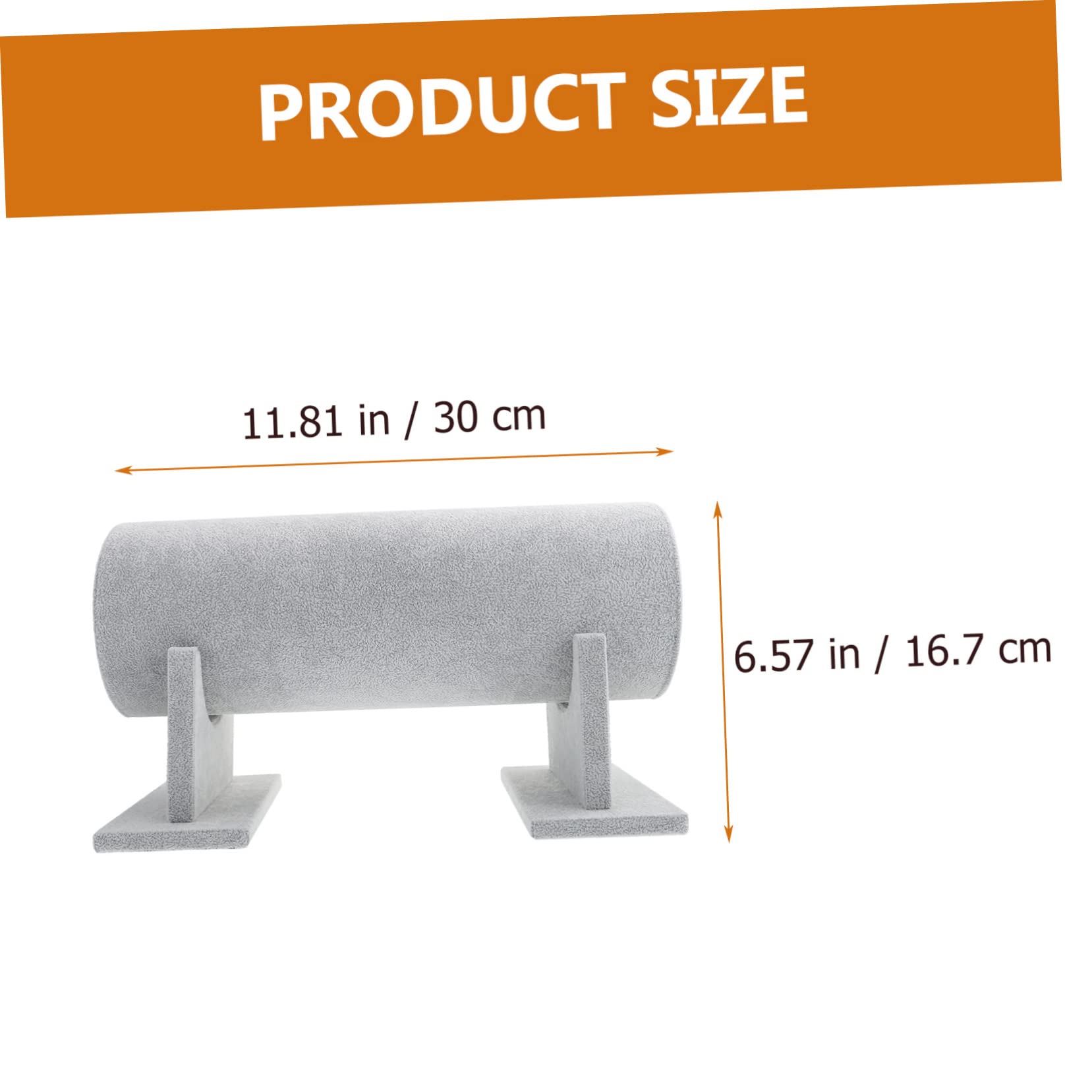 SOLUSTRE Hair Tie Display Stand Simple Scrunchies Organizer for Hair Accessories Storage Compact Headband Holder Women and Moms Grey