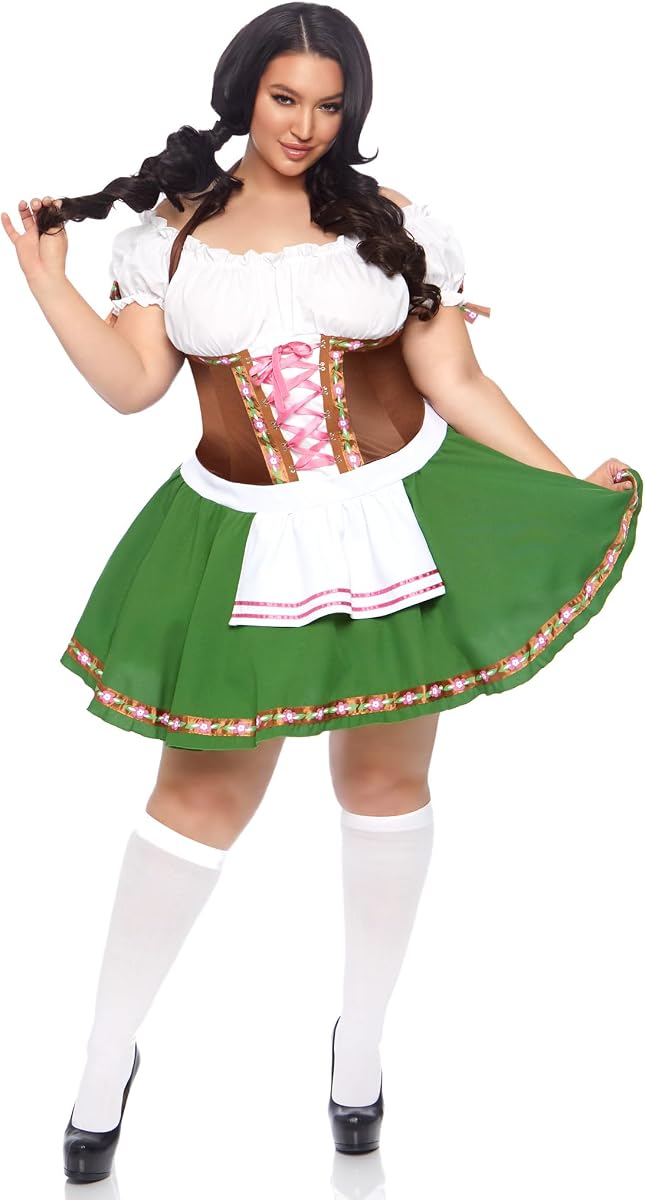 Leg Avenue Women's Gretchen Costume Dirndl Dress Oktoberfest Outfits Women