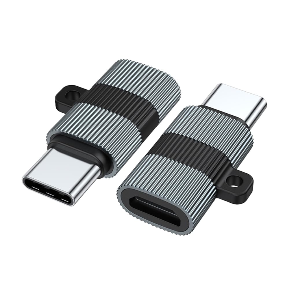 Elnwnnkc Metal USB Type C Female to MicroUSB Male Adapters 480Mbps Data Converters Charging Adapters for Phone