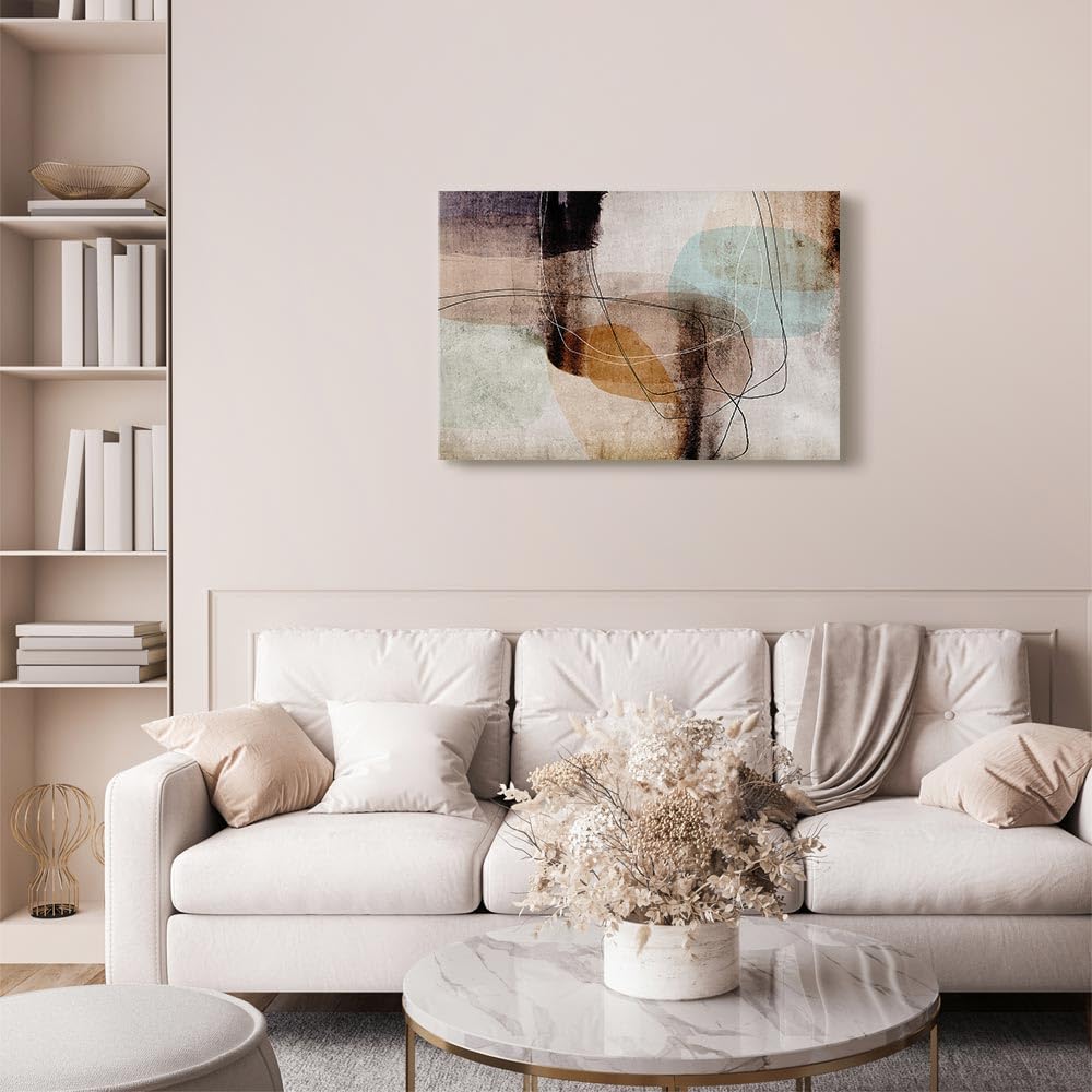 murando - Quadro Acustico Motivo geometrico 1 pezzo schiuma acustica Quadri Moderni Camera da Letto - Stampa su Tela - Pannelli Fonoassorbenti Decorativi - Fonoassorbente Acustiche